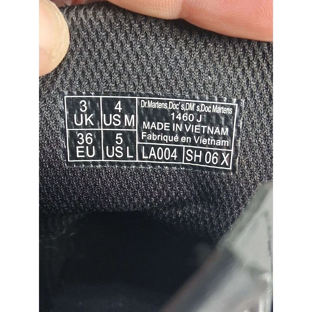 Dr Martens Kids Glitter Lace Up Zip Combat‎ Boots Silver Size US 4 M READ